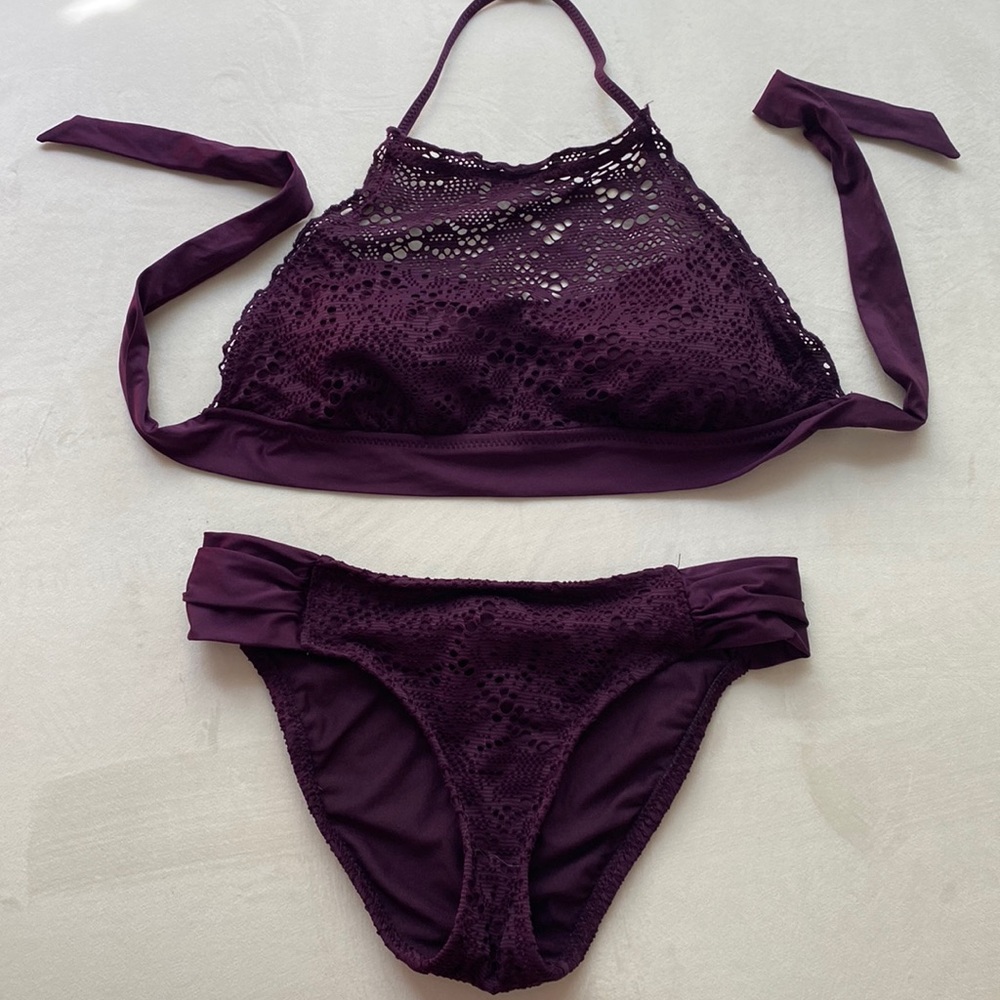 Dark Purple Bikini (top & bottoms)
